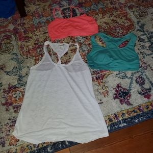 Sports bra workout tank bundle